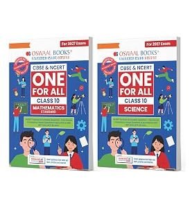 Oswaal CBSE & NCERT One For All Class 10 Mathematics Standard and Science With Topic Wise Notes (Set Of 2 Books) For 2027 Board Exam