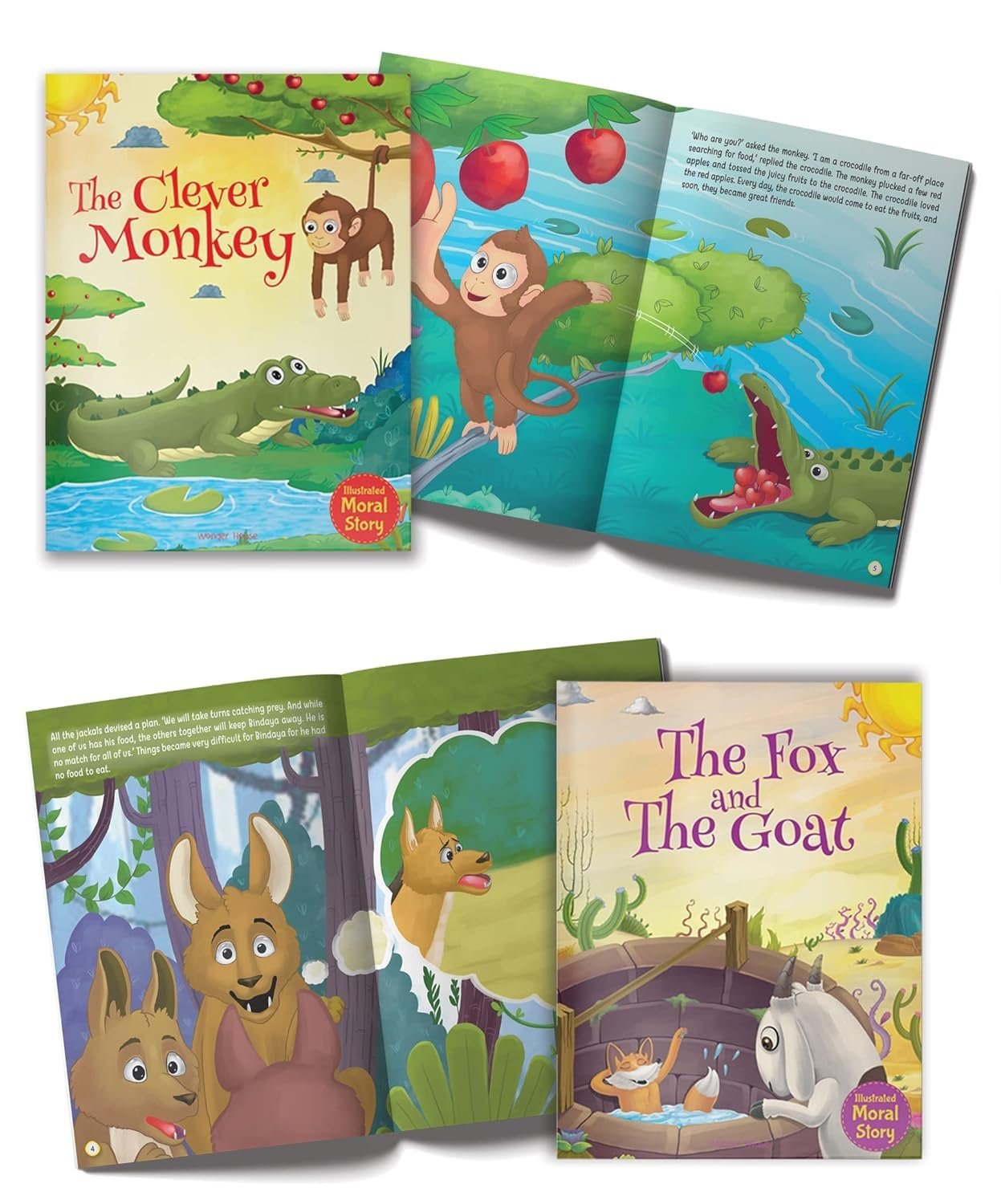 Moral Storybooks For Kids (Illustrated) With Colorful Pictures - Phonic Stories - Bedtime Stories - 3 Years To 6 Years Old - Read Aloud To Infants, Toddlers (Set Of 10 Books) by Wonder House Books (Author) - Image 3