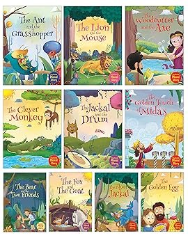 Moral Storybooks For Kids (Illustrated) With Colorful Pictures - Phonic Stories - Bedtime Stories - 3 Years To 6 Years Old - Read Aloud To Infants, Toddlers (Set Of 10 Books) by Wonder House Books (Author)