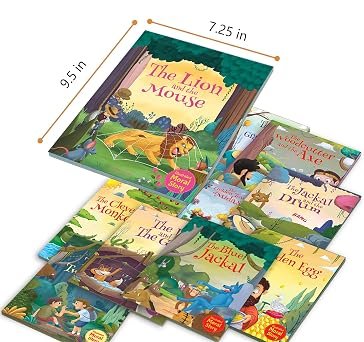 Moral Storybooks For Kids (Illustrated) With Colorful Pictures - Phonic Stories - Bedtime Stories - 3 Years To 6 Years Old - Read Aloud To Infants, Toddlers (Set Of 10 Books) by Wonder House Books (Author) - Image 2